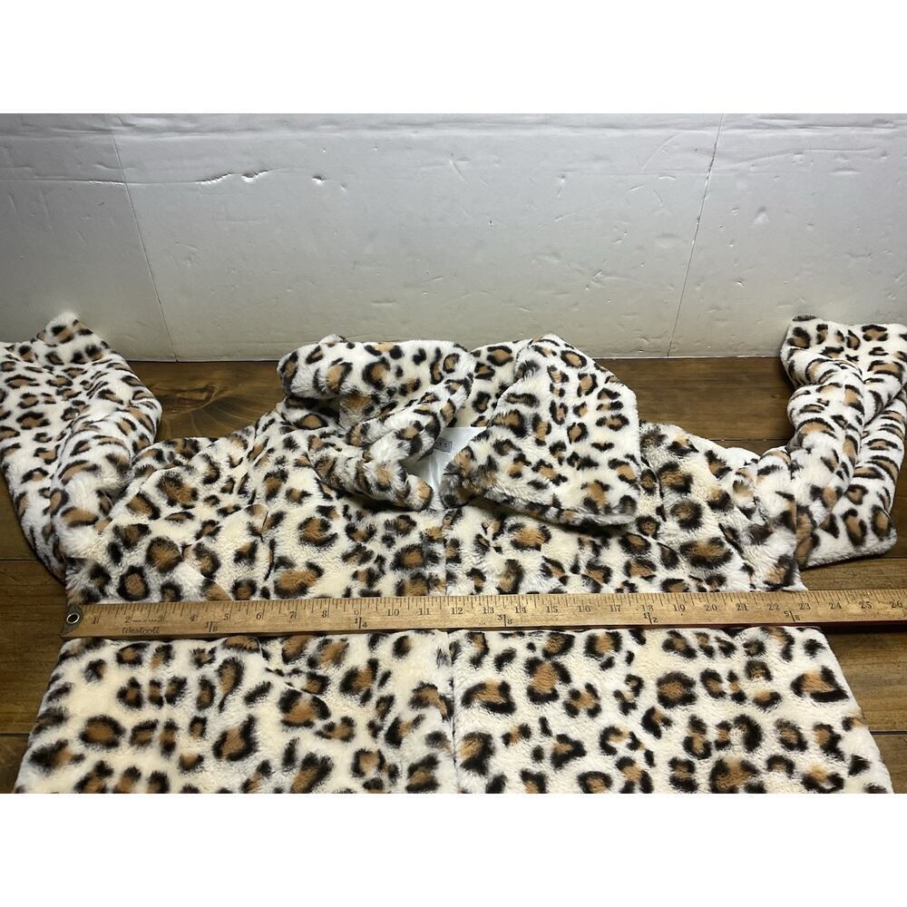 36point5 Leopard Faux Fur Jacket Women's Size Large - Picture 9 of 12